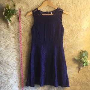 NWOT Xhilaration Royal Blue Lace Cocktail Dress